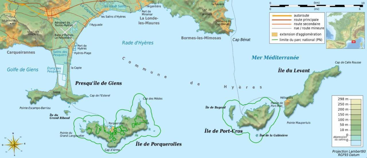 La Gavine Studio Vue Mer Hyères Buitenkant foto