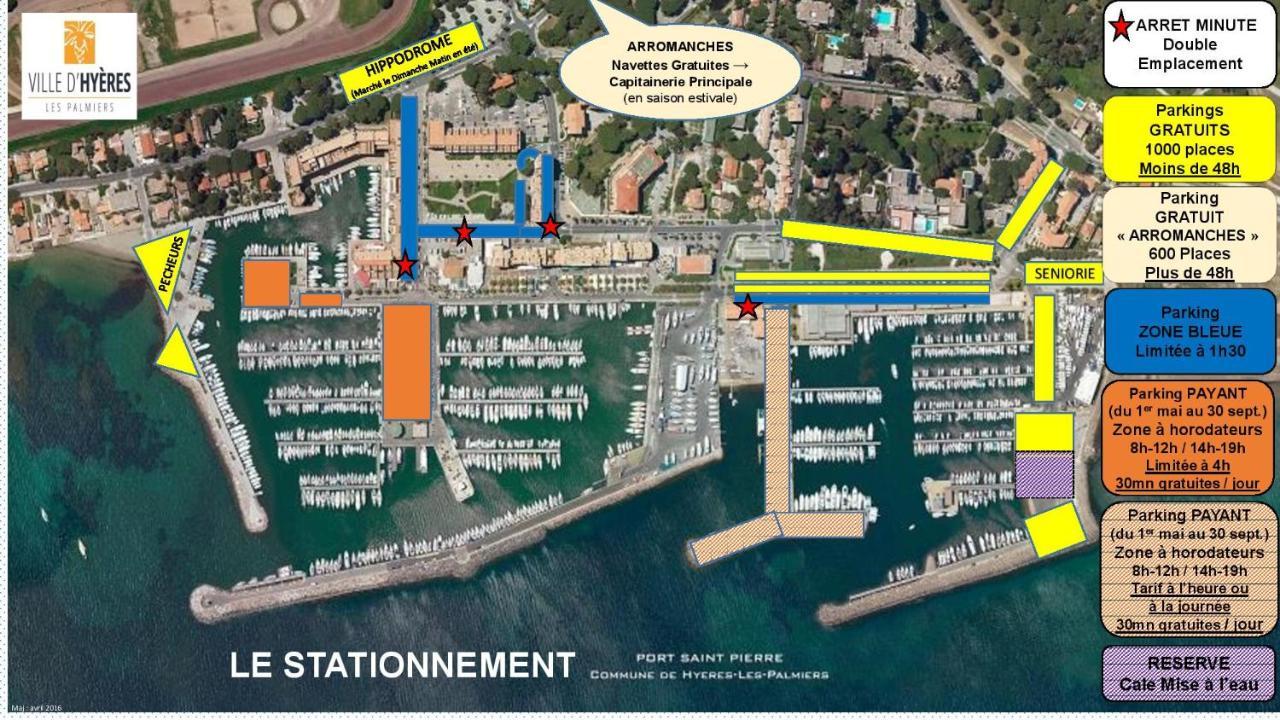 La Gavine Studio Vue Mer Hyères Buitenkant foto